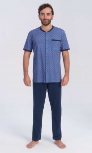 Piżama męska kr.ręk dł.sp.