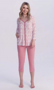 Piżama damska 3/4 ręk.