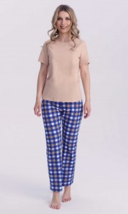 Piżama damska kr.ręk. dł.sp.