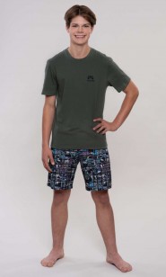 Piżama młodzież.kr.ręk.