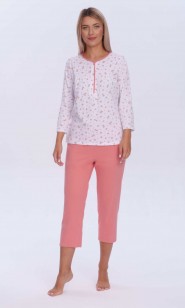 Piżama damska 3/4 ręk.